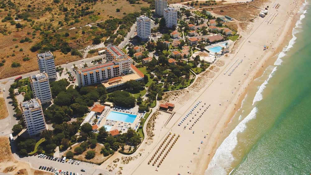 Pestana Dom Joao II Hotel ariel view of the Pestan Dom Joao Villas, Alvor, Algarve
